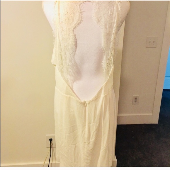 Kensie NWT Off White Detailed Open Lace Back Dress - Picture 6 of 8
